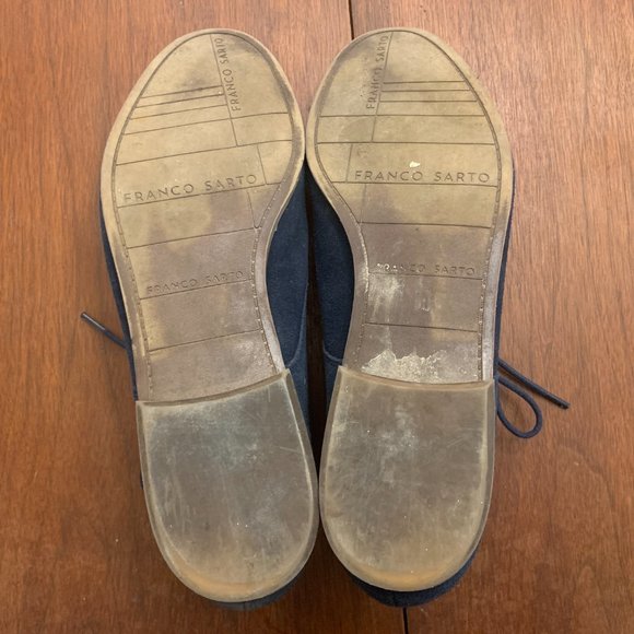 Franco Sarto Artist Collection - Navy Blue Suede Oxfords size 8.5 - Picture 3 of 3